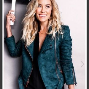 Lauren Conrad Runway Collection faux suede jacket